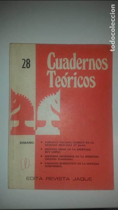 Coleccionismo deportivo: cuaderno teorico revista jaque n&ordm; 28 - Foto 1