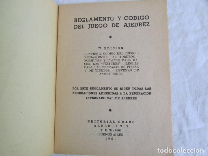 Coleccionismo deportivo: Conocimientos b&aacute;sicos de ajedrez + Reglamento y c&oacute;digo del juego de Ajedrez - Foto 12
