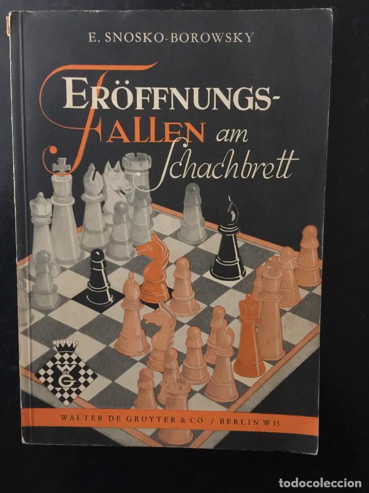 Coleccionismo deportivo: Er&ouml;ffnungsfallen am Schachbrett.1954. En alem&aacute;n - Foto 1