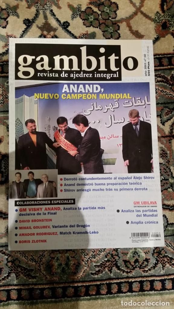 Coleccionismo deportivo: Revista de ajedrez gambito N&ordm; 50 - Foto 1