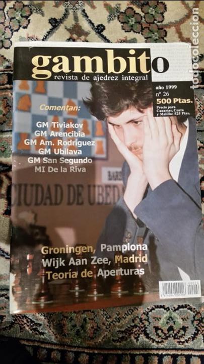 Coleccionismo deportivo: Revista de ajedrez gambito N&ordm; 26 - Foto 1