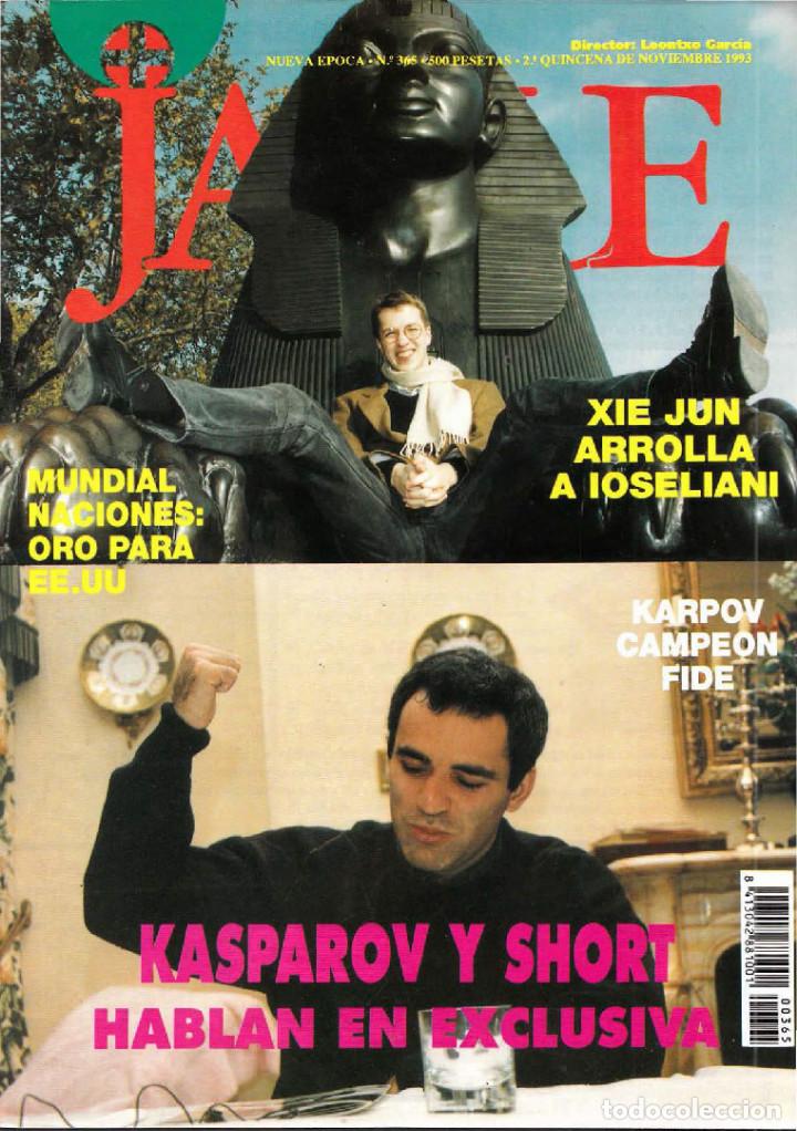 Coleccionismo deportivo: Ajedrez Jaque 365 1993 Kasparov - Foto 1