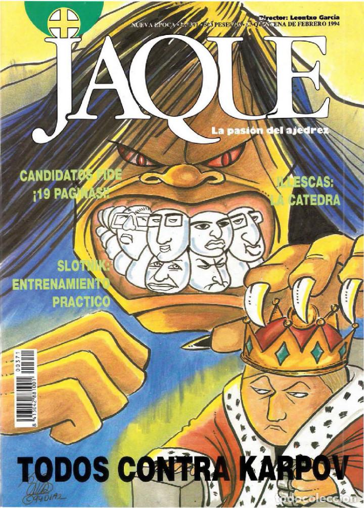 Coleccionismo deportivo: Ajedrez Jaque 371 1994 - Foto 1