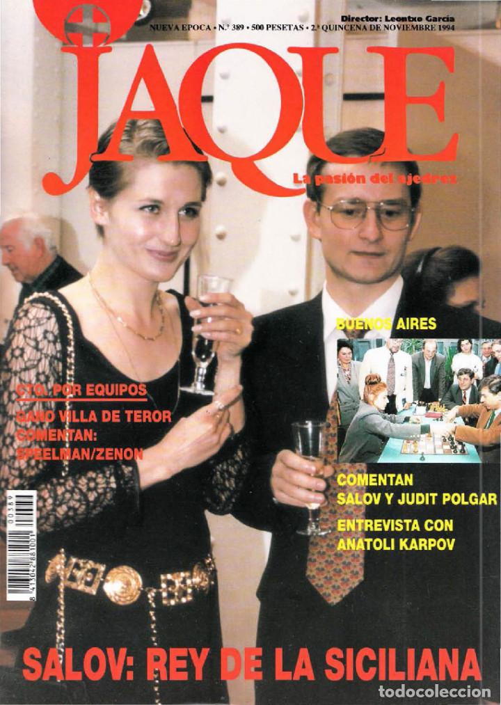 Coleccionismo deportivo: Ajedrez Jaque 389 1994 chess Karpov - Foto 1