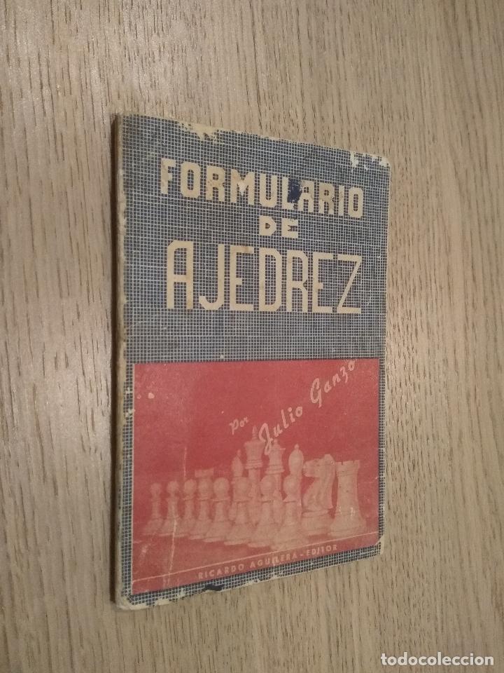 Coleccionismo deportivo: FORMULARIO DE AJEDREZ.  JULIO GANZO. 1951 - Foto 1