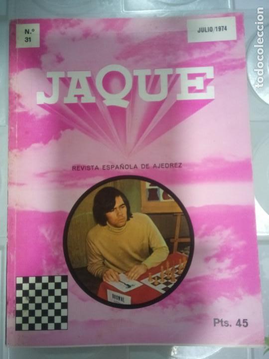 Coleccionismo deportivo: Revista JAQUE 31 ajedrez - Foto 1