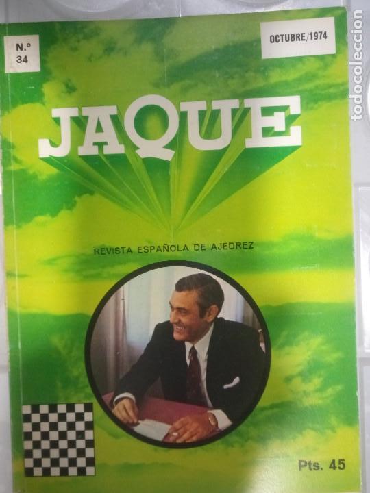 Coleccionismo deportivo: Revista JAQUE 34 ajedrez - Foto 1
