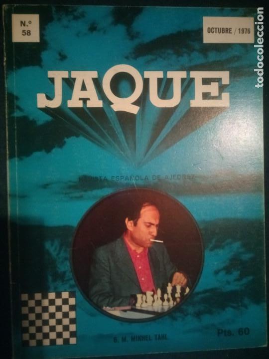 Coleccionismo deportivo: Revista jaque N 58 - Foto 1