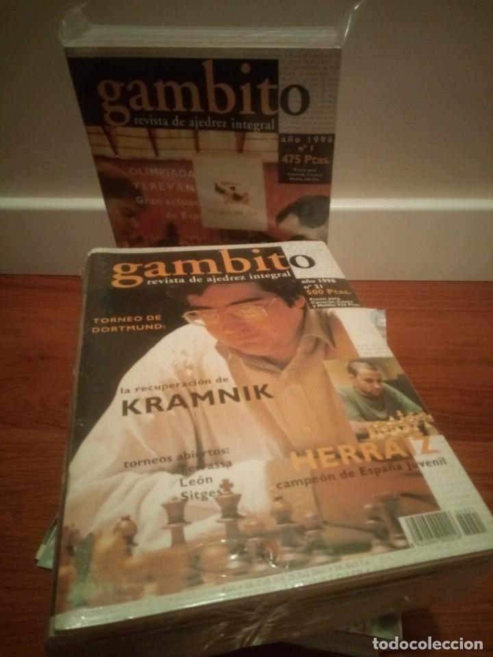 Coleccionismo deportivo: REVISTA GAMBITO Colecci&oacute;n completa 59 n&uacute;meros - Foto 1