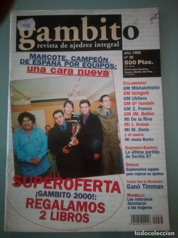 Coleccionismo deportivo: REVISTA GAMBITO Colecci&oacute;n completa 59 n&uacute;meros - Foto 2