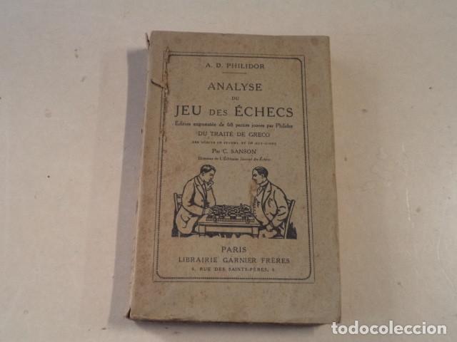 Coleccionismo deportivo: AJEDREZ - ANALYSE DU JEU DES &Eacute;CHECS - A.D. PHILIDOR - A&Ntilde;O 1871 - Foto 1