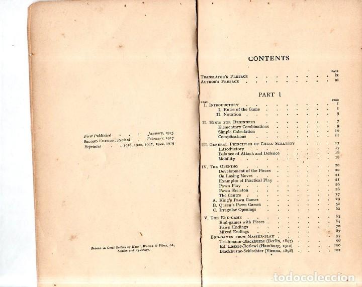 Coleccionismo deportivo: CHESS STRATEGY. EDWARD LASKER. TRANSLATED BY J. DU MONT. 1925. - Foto 5