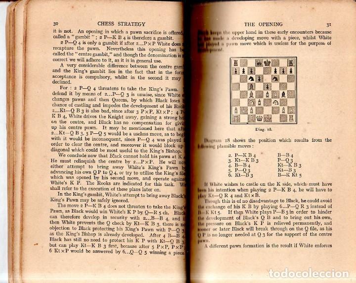 Coleccionismo deportivo: CHESS STRATEGY. EDWARD LASKER. TRANSLATED BY J. DU MONT. 1925. - Foto 7