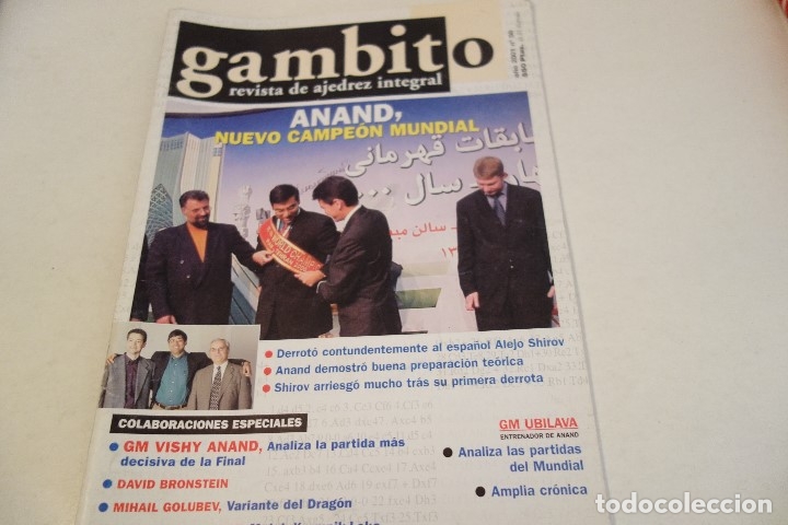 gambito año 2001 nº 50 revista de ajedrez chess - Comprar Livros