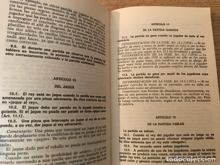 Coleccionismo deportivo: LA REGLAMENTACI&Oacute;N DEL AJEDREZ - VVAA - Foto 4