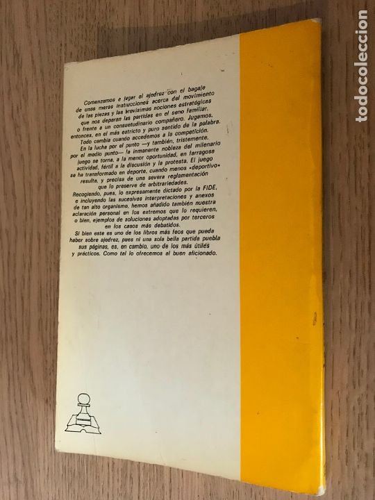 Coleccionismo deportivo: LA REGLAMENTACI&Oacute;N DEL AJEDREZ - VVAA - Foto 5