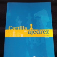 Coleccionismo deportivo: CARTILLA DE AJEDREZ. PEDRO LEZCANO