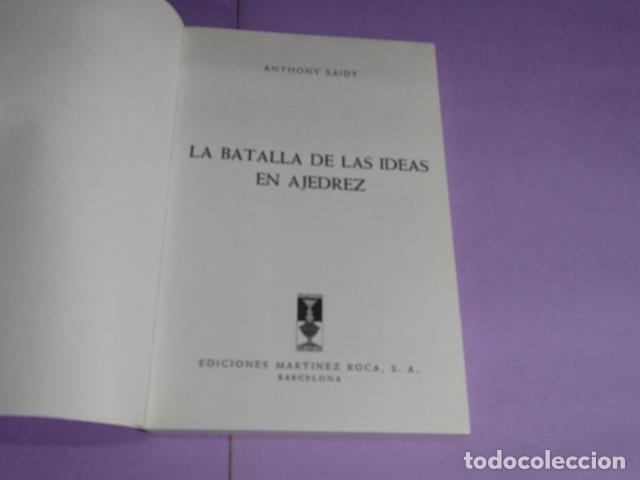 Coleccionismo deportivo: LA BATALLA DE LAS IDEAS EN AJEDREZ / ANTHONY SAIDY - Foto 3