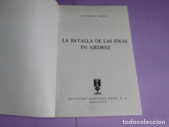 Coleccionismo deportivo: LA BATALLA DE LAS IDEAS EN AJEDREZ / ANTHONY SAIDY - Foto 3
