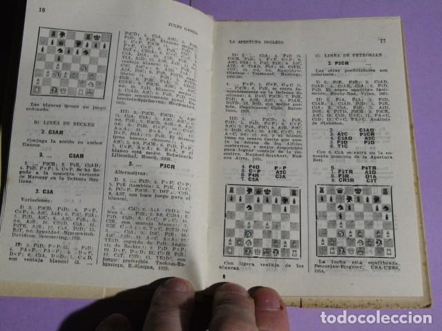 Coleccionismo deportivo: AJEDREZ. LA APERTURA INGLESA. JULIO GANZO. - Foto 4