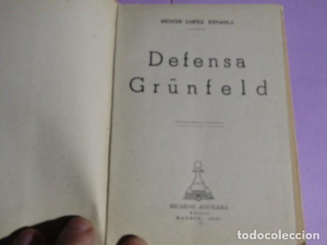 Coleccionismo deportivo: Defensa Grunfeld. Lopez Esnaola Benito - Foto 3