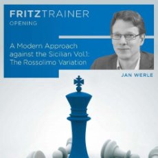 Coleccionismo deportivo: AJEDREZ. CHESS. A MODERN APPROACH AGAINST THE SICILIAN VOL 1 THE ROSSOLIMO VARIATION - JAN WERLE DVD