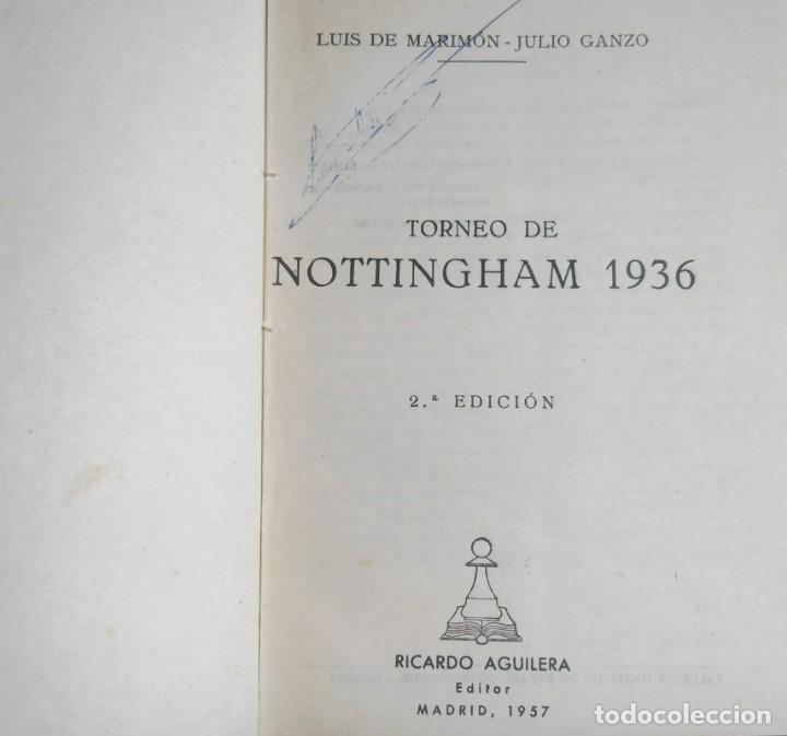 Coleccionismo deportivo: TORNEO DE NOTTINGHAM, 1936, II - Foto 3