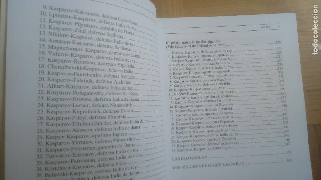Coleccionismo deportivo: KASPAROV. ALEXANDRE NIKITINE. PAIDOTRIBO - Foto 3