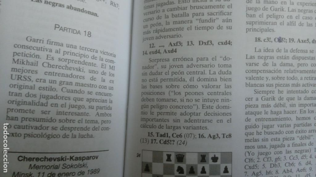 Coleccionismo deportivo: KASPAROV. ALEXANDRE NIKITINE. PAIDOTRIBO - Foto 5