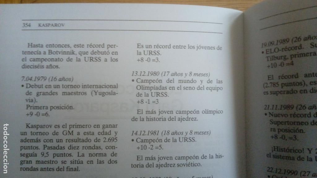 Coleccionismo deportivo: KASPAROV. ALEXANDRE NIKITINE. PAIDOTRIBO - Foto 8