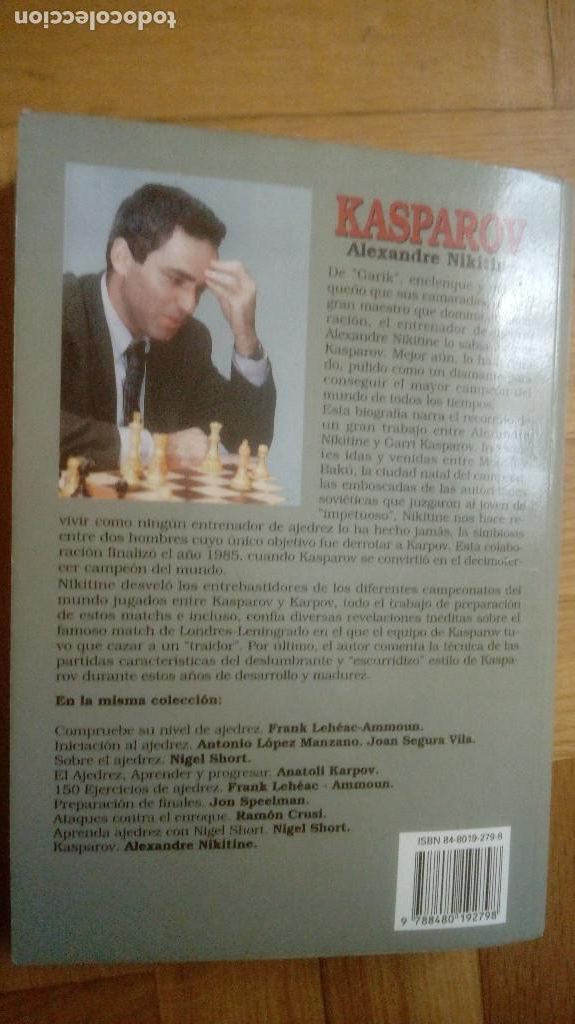 Coleccionismo deportivo: KASPAROV. ALEXANDRE NIKITINE. PAIDOTRIBO - Foto 9