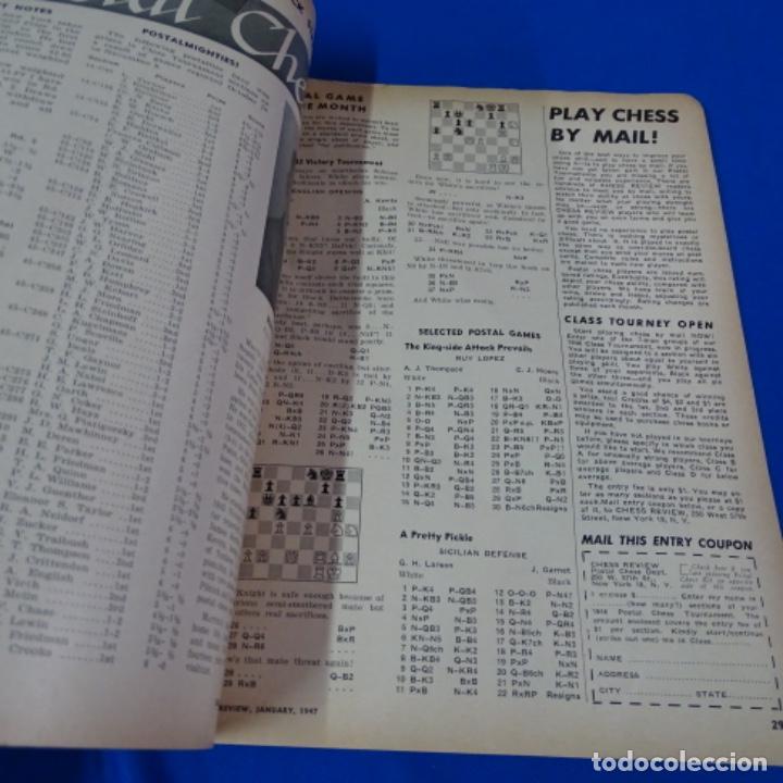 Coleccionismo deportivo: Revista de ajedrez chess revien.1947 junio. - Foto 2