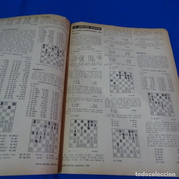 Coleccionismo deportivo: Revista de ajedrez chess revien.1947 junio. - Foto 3