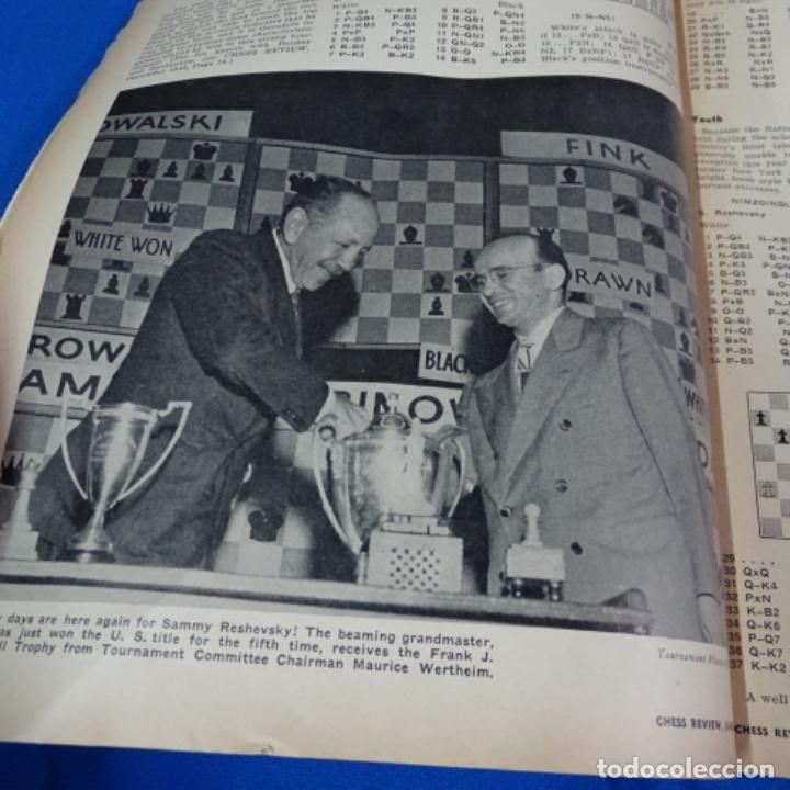 Coleccionismo deportivo: Revista de ajedrez chess revien.1947 junio. - Foto 6