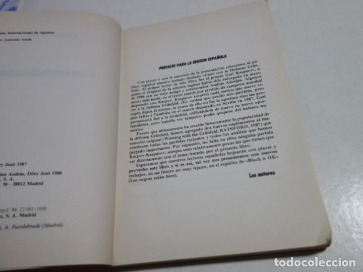 Coleccionismo deportivo: AJEDREZ.CHESS. GANE CON LA GRUNFELD. A. ADORJAN . J. DORY. - Foto 2