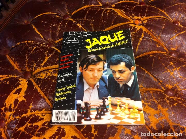 Coleccionismo deportivo: REVISTA DE AJEDREZ. JAQUE. N&ordm; 293. A&Ntilde;O 1990. - Foto 1