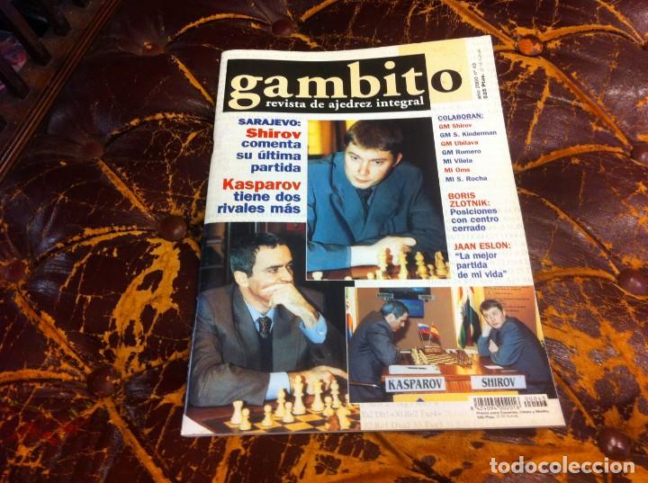 Coleccionismo deportivo: REVISTA DE AJEDREZ. GAMBITO. N&ordm; 43. A&Ntilde;O 2000 - Foto 1