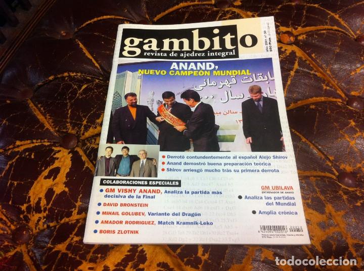 Coleccionismo deportivo: REVISTA DE AJEDREZ. GAMBITO. N&ordm; 50. A&Ntilde;O 2001 - Foto 1