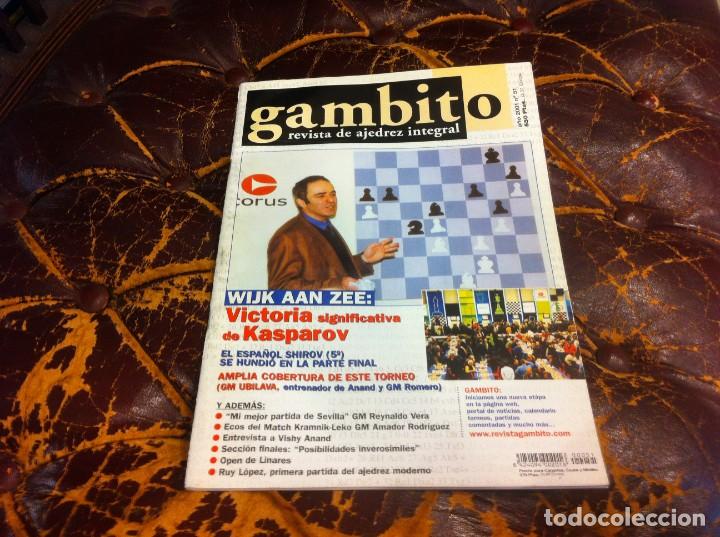 Coleccionismo deportivo: REVISTA DE AJEDREZ. GAMBITO. N&ordm; 51. A&Ntilde;O 2001 - Foto 1