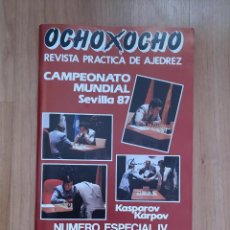 Coleccionismo deportivo: AJEDREZ REVISTA 8X8 OCHO X OCHO ESPECIAL IV CAMPEONATO MUNDIAL 1987 KASPAROV