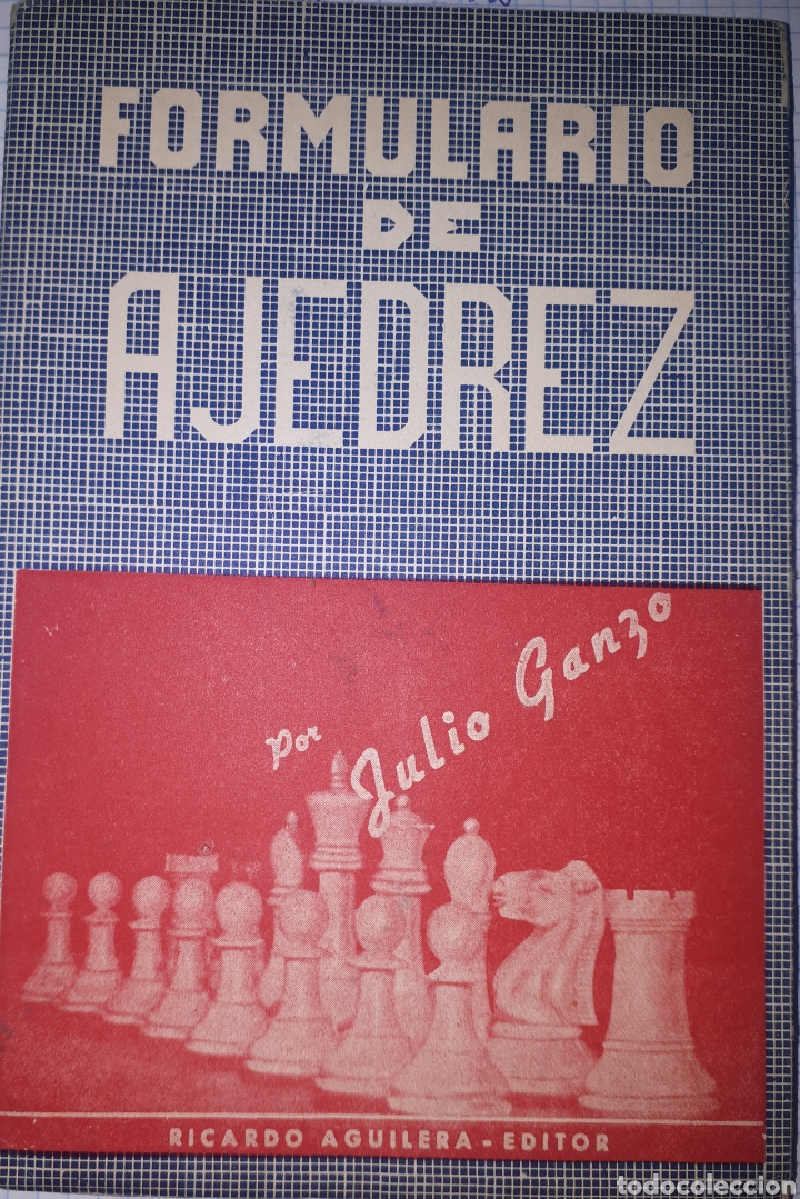 Coleccionismo deportivo: FORMULARIO DE AJEDREZ JULIO GANZO - Foto 1