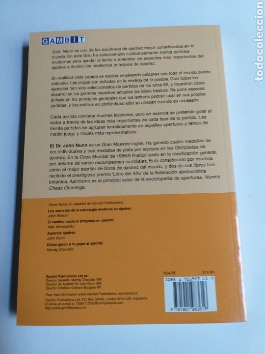 Coleccionismo deportivo: Comprender ajedrez jugada a jugada John Nunn 2002 - Foto 5