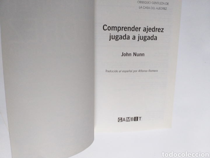 Coleccionismo deportivo: Comprender ajedrez jugada a jugada John Nunn 2002 - Foto 7