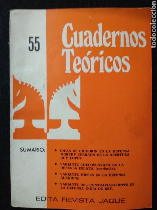Coleccionismo deportivo: Revista jaque. Cuadernos te&oacute;ricos N 55 - Foto 1