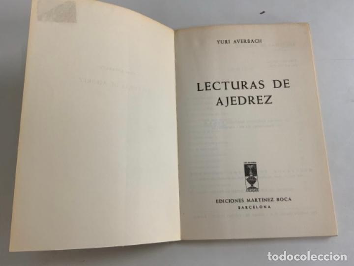 Coleccionismo deportivo: LECTURAS DE AJEDREZ - YURI AVERBACH - Foto 3