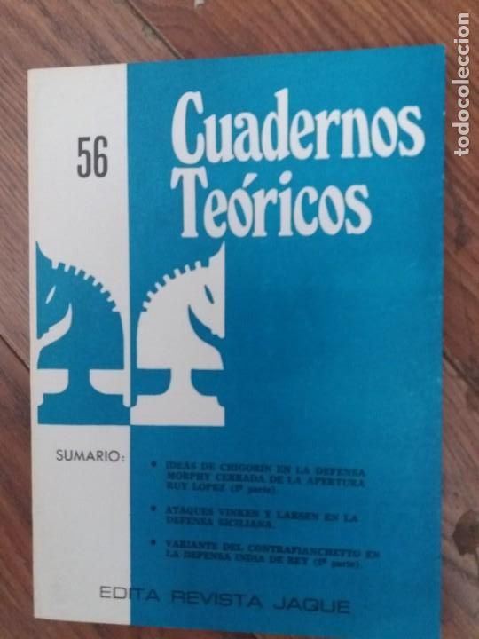 Coleccionismo deportivo: Cuaderno Teorico Jaque N&ordm; 56 - Foto 1
