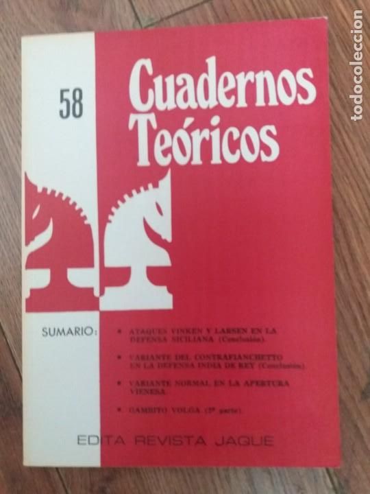 Coleccionismo deportivo: Cuaderno Teorico Jaque N&ordm; 58 - Foto 1