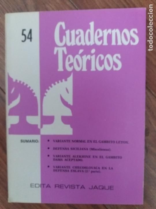Coleccionismo deportivo: Cuaderno Teorico Jaque N&ordm; 54 - Foto 1