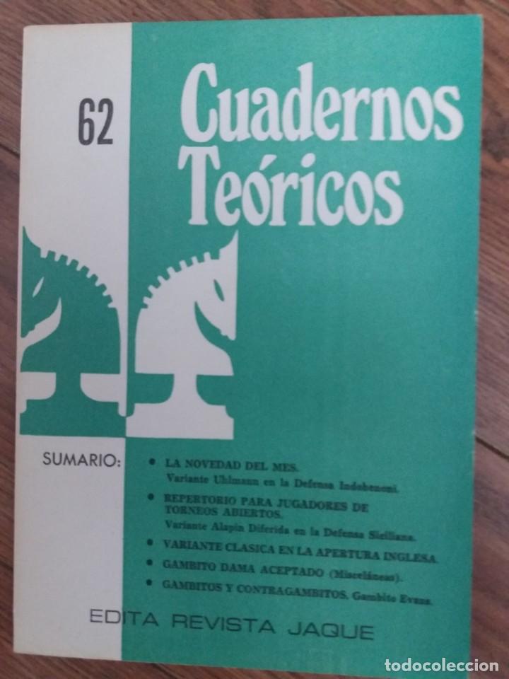 Coleccionismo deportivo: Cuaderno Teorico Jaque N&ordm; 62 - Foto 1