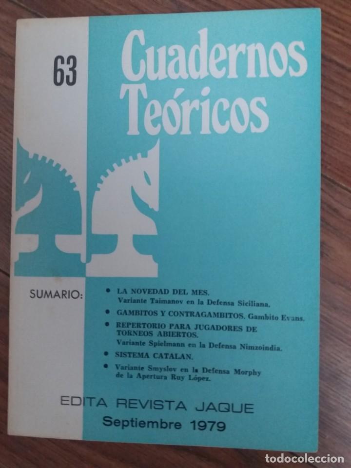 Coleccionismo deportivo: Cuaderno Teorico Jaque N&ordm; 63 - Foto 1